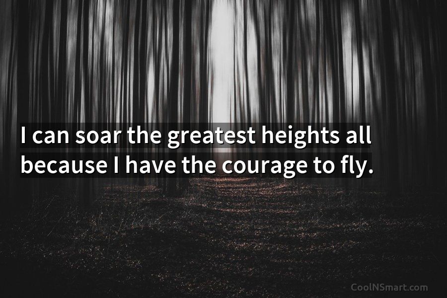 The Courage To Fly Through Life